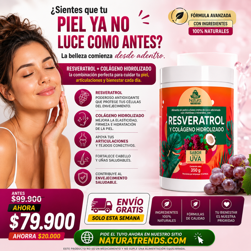 RESVERATROL Y COLAGENO HIDROLIZADO