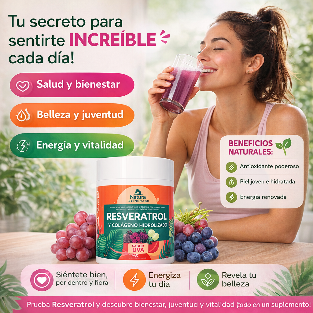 RESVERATROL Y COLAGENO HIDROLIZADO