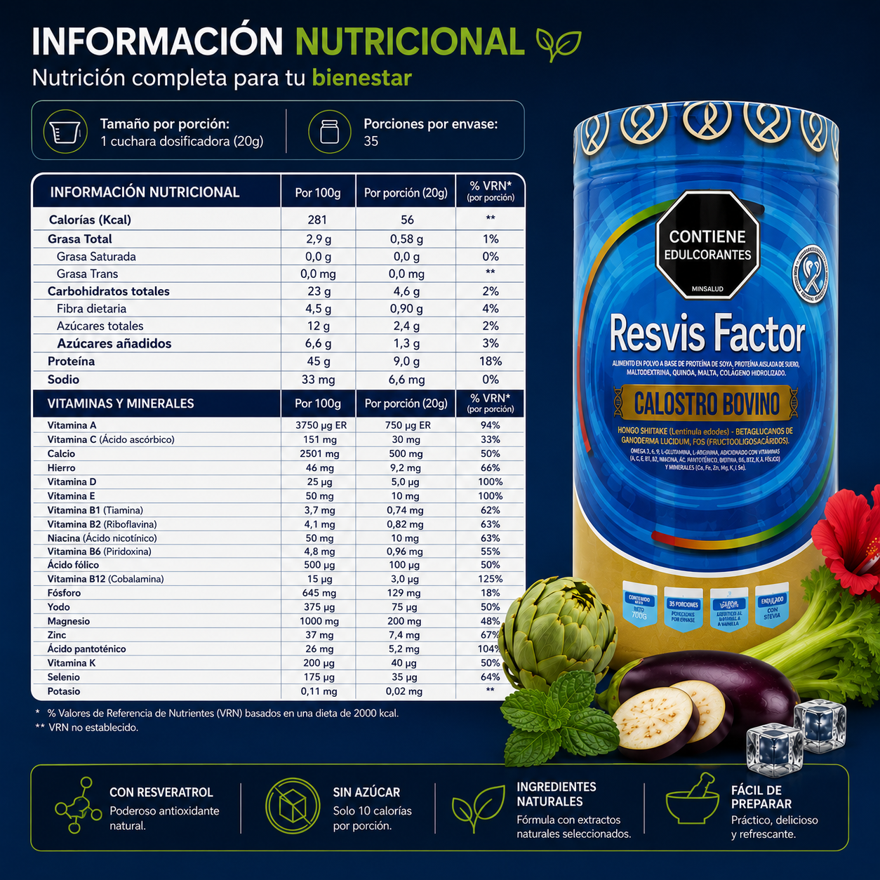 RESVIS FACTOR (Calostro Bovino)