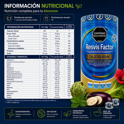 RESVIS FACTOR CALOSTRO BOVINO