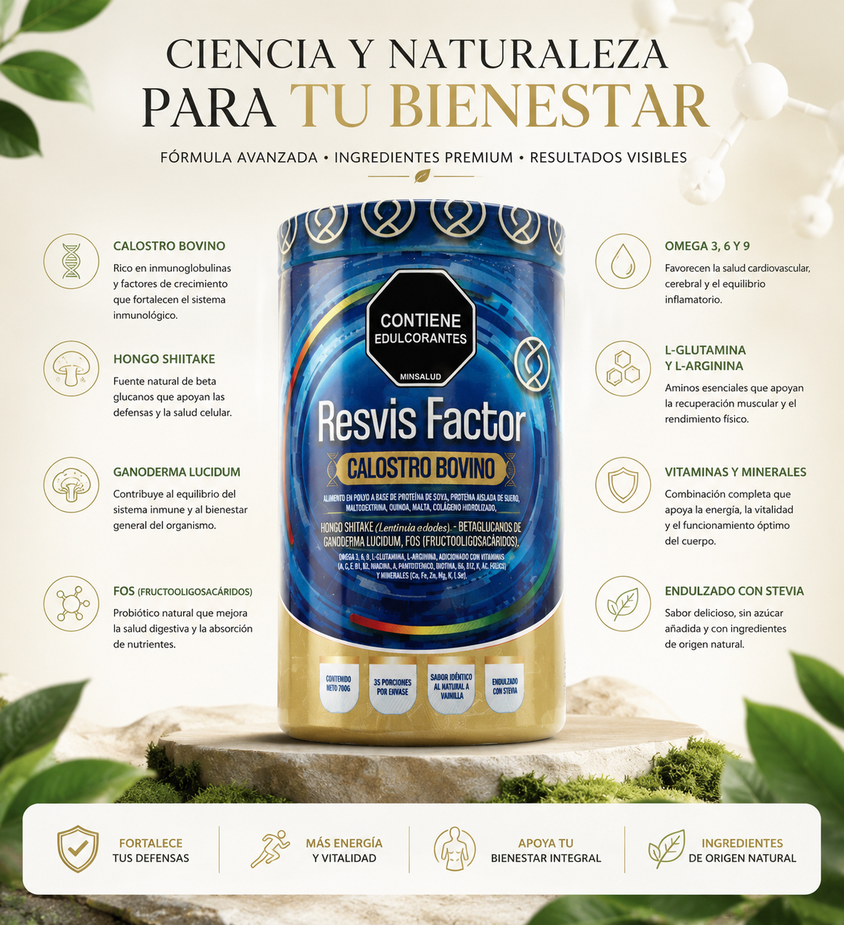 RESVIS FACTOR (Calostro Bovino)