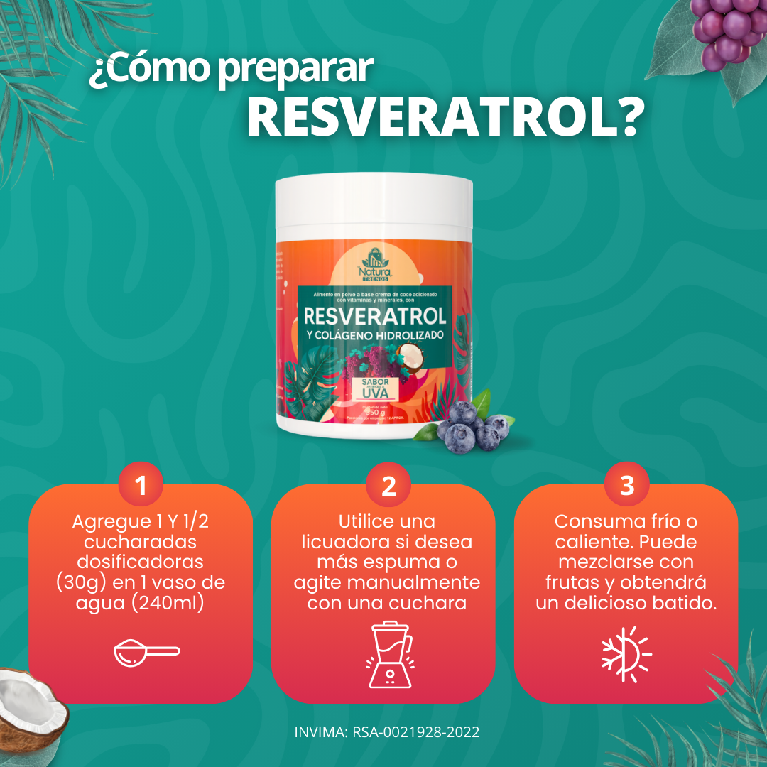 RESVERATROL Y COLAGENO HIDROLIZADO